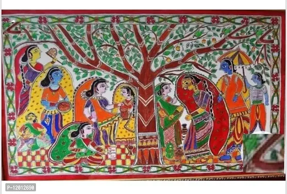 Beautiful Cotton Cloth Hand Painted Madhubani Wall Hangings
