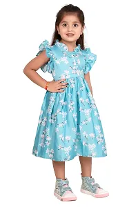 Milatra Fashion Girls Cotton Toddler Belted Dress | Multicolor | Milatra Fashion-1070-thumb3