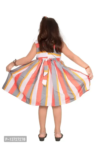 Milatra Fashion Girls Cotton Toddler Belted Dress | Parrot | Milatra Fashion-1052-thumb3