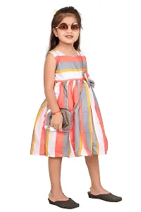 Milatra Fashion Girls Cotton Toddler Belted Dress | Parrot | Milatra Fashion-1052-thumb1