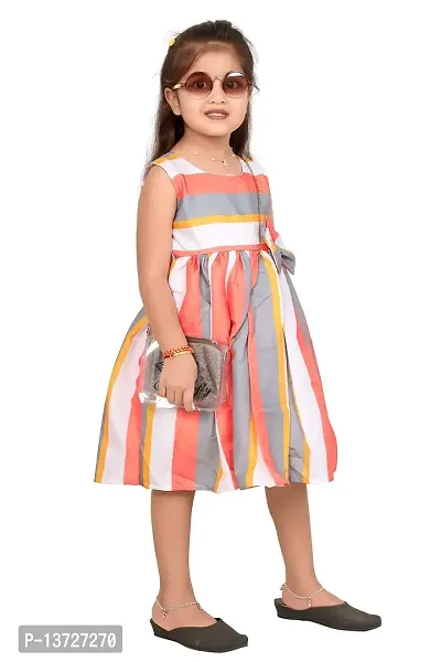 Milatra Fashion Girls Cotton Toddler Belted Dress | Parrot | Milatra Fashion-1052-thumb2