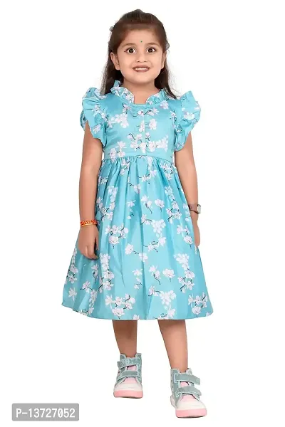 Milatra Fashion Girls Cotton Toddler Belted Dress | Multicolor | Milatra Fashion-1070-thumb2