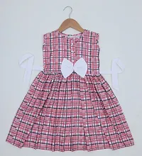 Milatra Fashion Girls Cotton Toddler Floral Print Frilled Dress | Baby Pink | Milatra Fashion-1057.Z-thumb1
