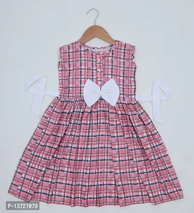 Milatra Fashion Girls Cotton Toddler Floral Print Frilled Dress | Baby Pink | Milatra Fashion-1057.Z-thumb2