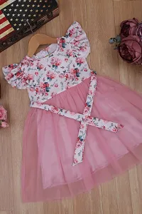 pink  white color cotton  net fabric best for summer-thumb1