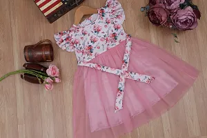 pink  white color cotton  net fabric best for summer-thumb2