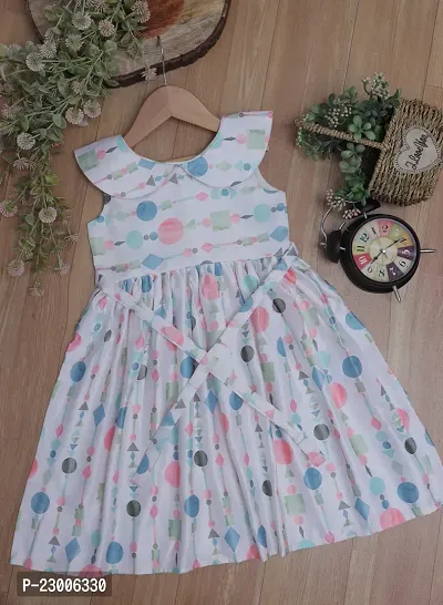 Classic Printed Dresses For Girls