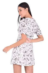 Women Stylish Modal Printed Fit And Flare Dress-thumb1