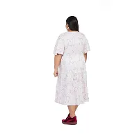 Women Stylish Viscose Printed Fit And Flare Dress-thumb1