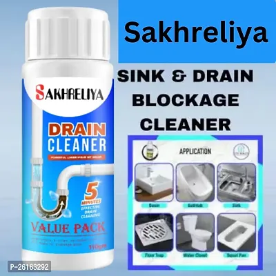 Powerful Sink  Drain Cleaner: Clog Block Remover, Automatic Toilet Cleaner Powder - Effective Unclogging and Hair Removal for Regular Drain Maintenance-thumb0