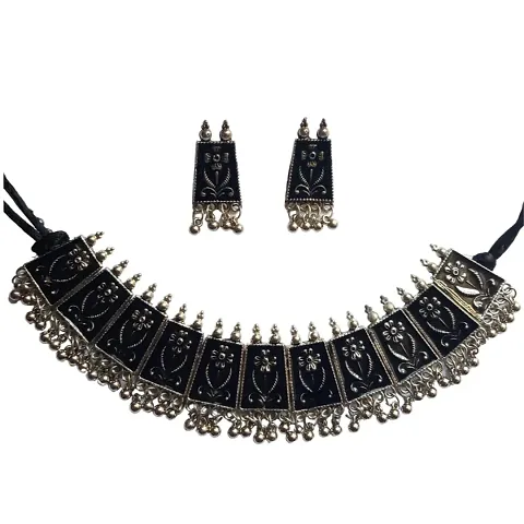 Beaded Black Choker Necklace for casual wears