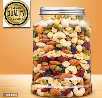 Mixed dry fruits 1kg premium quality of all nut mix dry fruits (Cashews, Almonds, Pistachios, Green Raisins, Black raisins, Apricots, Anjeer, Walnut Kernels)