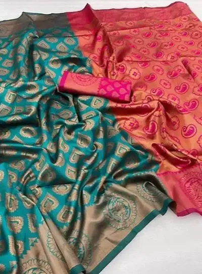 Beautiful Kosa Silk Saree With Blouse Piece For Women