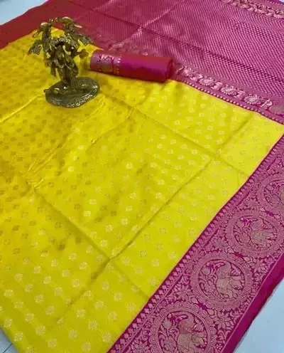 Beautiful Kosa Silk Saree With Blouse Piece For Women