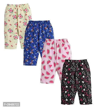 Bluebuck? Girls Allover Printed 3/4th - Pack of 4