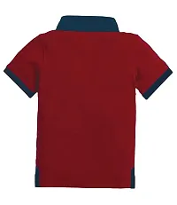 Bluebuck Boys 100% Cotton Trendy Collar Tshirt-thumb1