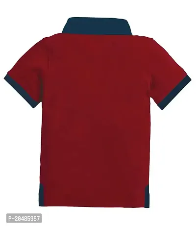 Bluebuck Boys 100% Cotton Trendy Collar Tshirt-thumb2