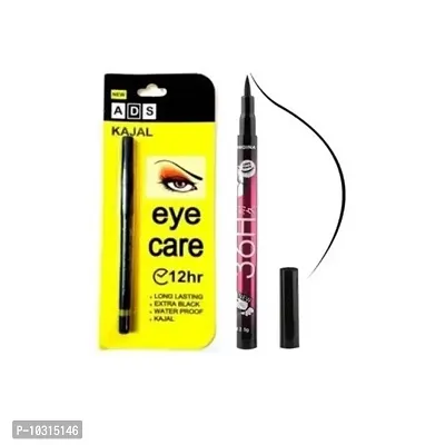 Combo pack 36h Eyeliner With ADS Kajal Pack of 2-thumb0