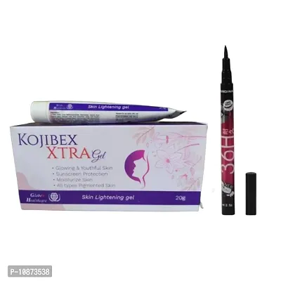 Kojibex Xtra gel pack of 1  get 1 36h eyeliner