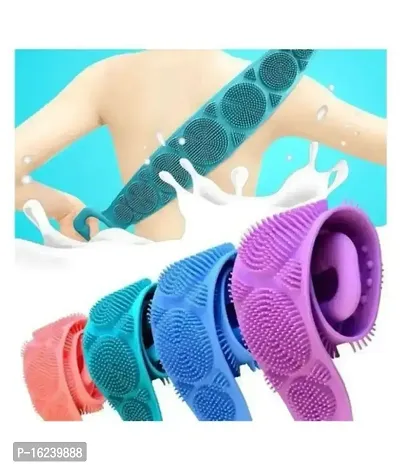 Body Scrubber for bathing Men/Women (Deep Cleansing Loofahs, Set Of 1)-thumb0