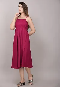 Mayero Solid Rayon Blend Stitched Anarkali Gown (Pink)-thumb4
