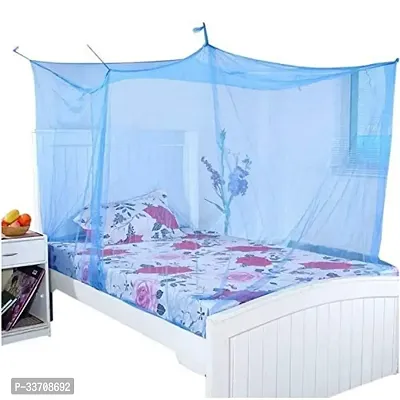 MALKAS BOUTIQUE Mosquito Net for Bed | Maharani Quality Material Foldable Machardani | Polyester 30GSM Insect Protection Net (6x6 Feet Double Bed)-thumb0