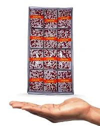 PUKARI Fancy Round Red Bindi Size- 07 for Women's And Girls Indian culture (12 Pcs)-thumb1