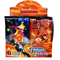 Trading Cards Game for Kids Poke Cards Booster Pack Game Scarlet  Violet Card with Action Booster Packs (36 Crown Zenith)-thumb1