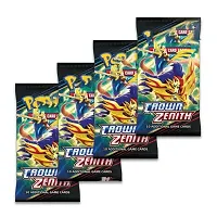 Trading Cards Game for Kids Poke Cards Booster Pack Game Scarlet  Violet Card with Action Booster Packs (36 Crown Zenith)-thumb2