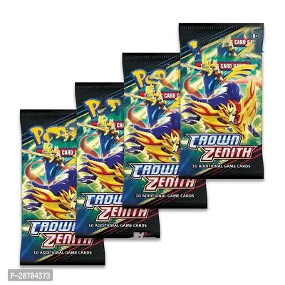 Trading Cards Game for Kids Poke Cards Booster Pack Game Scarlet  Violet Card with Action Booster Packs (36 Crown Zenith)-thumb3