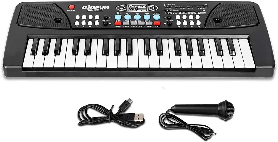 New Keyboard Piano Kids With Microphone Portable Electronic Keyboards For Beginners, Kid Musical Toys Pianos For Girls Boys Ages 3-8.