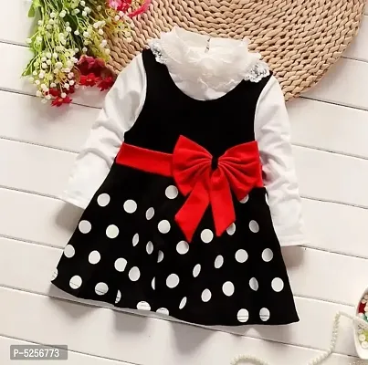 Stylish Beautiful Imported Fabric Frock For Girls-thumb0