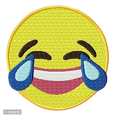 Mrunals Fashion - 150 GSM Hand Towel with Emoji Embroidery (Pack of 2), Size 16 (W) X 27(L) (40.5 cm X 68.5 cm) inch, Towel Color White.-thumb2