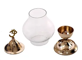 Brass Golden Akhand Diya - Lamp 6.4 Inch-thumb1