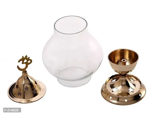 Brass Golden Akhand Diya - Lamp 6.4 Inch-thumb2