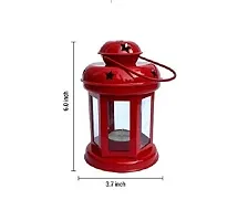 Heaven Decor Decorative Hanging Tealight Candle Holder Lantern Indoor outdoor Home Decorati  Red-thumb1