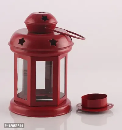 Heaven Decor Decorative Hanging Tealight Candle Holder Lantern Indoor outdoor Home Decorati  Red-thumb5