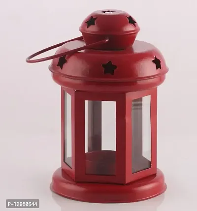 Heaven Decor Decorative Hanging Tealight Candle Holder Lantern Indoor outdoor Home Decorati  Red-thumb3