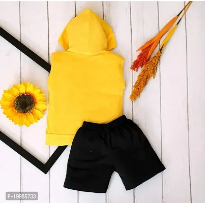 Trendy cotton Yellow clothing set for boys and girls-thumb2