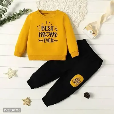 Trendy cotton Yellow clothing set for boys and girls-thumb0