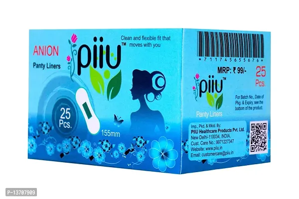 Piiu Cottony Soft Rash Free Ultra Thin Anion Panty Liners (155mm) Pack of 3+ Piiu Organic Natural Herbal Glycerine Rose Bathing Bar | Unisex Bathing Bar, 100gm, Free-thumb3