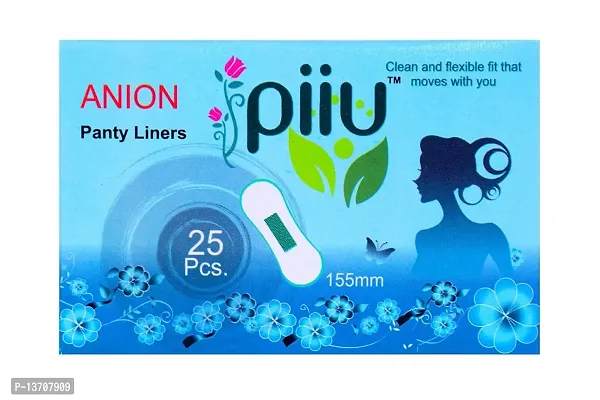 Piiu Cottony Soft Rash Free Ultra Thin Anion Panty Liners (155mm) Pack of 3+ Piiu Organic Natural Herbal Glycerine Rose Bathing Bar | Unisex Bathing Bar, 100gm, Free-thumb5