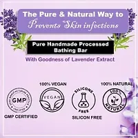 Piiu Organic Natural Herbal Glycerine Lavender Bathing Bar, 100gm | For Moisturizing  Cleansing | Made with Natural Ingredients | Suitable for All Skin Type (Pack of 1)-thumb3