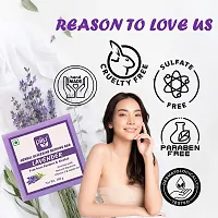 Piiu Organic Natural Herbal Glycerine Lavender Bathing Bar, 100gm | For Moisturizing  Cleansing | Made with Natural Ingredients | Suitable for All Skin Type (Pack of 1)-thumb4