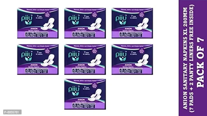 Soft Rash Free Ultra Thin Anion Sanitary Pads XL 280mm (Pack of 7)
