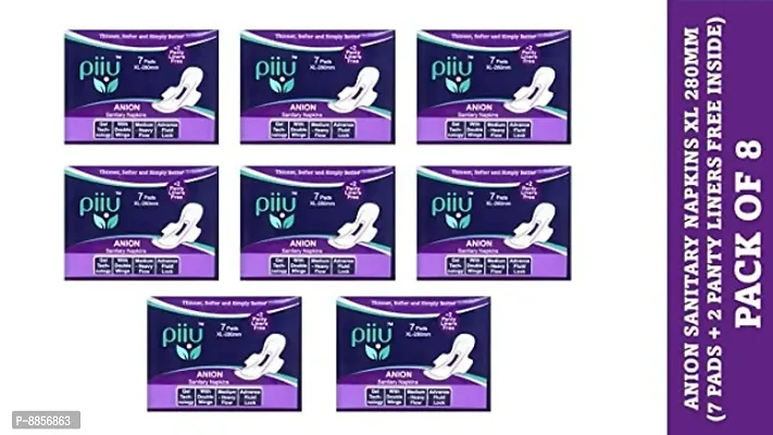 Soft Rash Free Ultra Thin Anion Sanitary Pads XL 280mm (Pack of 8)