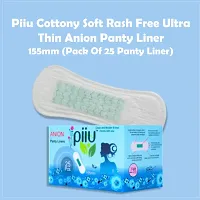 Piiu Cottony Soft Rash Free Ultra Thin Anion Panty Liner 155mm  (Pack of 3)-thumb3