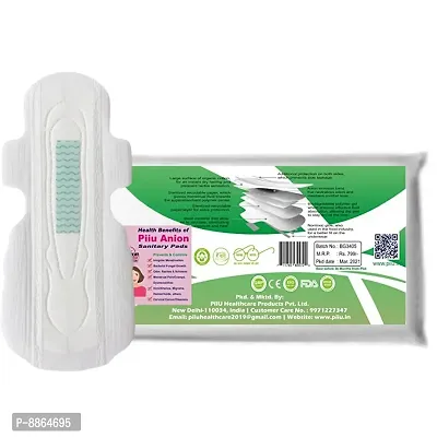 Piiu Cotton Soft Rash Free Ultra Thin Anion Sanitary Pads XXL (340mm) Pack of 50 Pads-thumb4