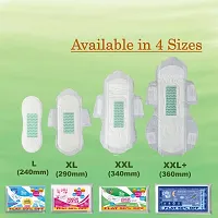 Piiu Cotton Soft Rash Free Ultra Thin Anion Sanitary Pads XXL (340mm) Pack of 50 Pads-thumb1