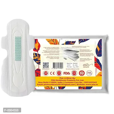 Piiu XL Cotton Soft Rash Free Ultra Thin Onion Sanitary Pads XL (290MM) Pack of 70 Pads-thumb5